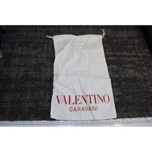 VALENTINO GARAVANI White Cotton Accessory Handbag Shoes Dust Bag 13x8